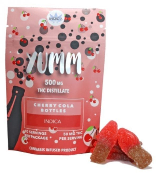 Yumm - CHERRY COLA BOTTLES 500MG - Indica OR Sativa